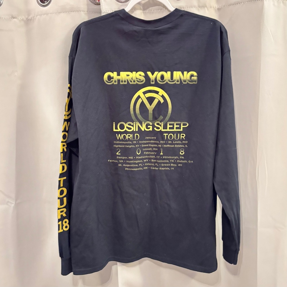 Chris Young Losing Sleep World Tour 2018 Shirt XL Band Concert Country 19613 - Picture 2 of 11